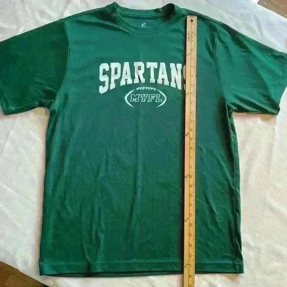 Champro Men’s Size Spartans Football T Shirt Sz Large Green T-Shirt Adult - Picture 5 of 9